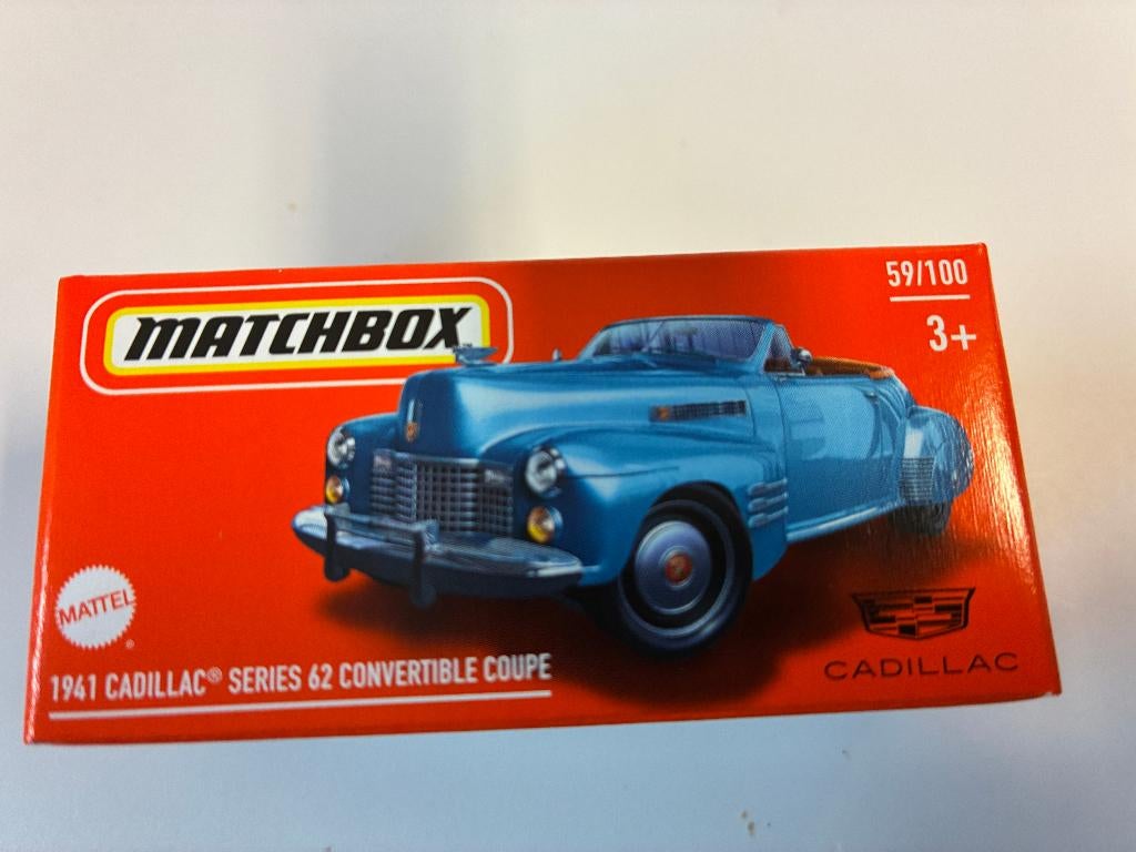 89895 Cadillac series 62 Convertible Coupe - 1941 - Matchbox, Nieuw, Ophalen of Verzenden, Gondel 1, 1186MJ Amstelveen, Service.nl@mattel.com