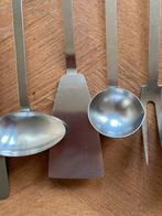 Vintage lepelrek Gero-Zilmeta 8-delig, Gebruikt, Ophalen of Verzenden, Rvs of Chroom, Vaatwasserbestendig