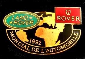 Landrover - Rover pin- Mondial de l'Automobile 1992, Verzenden, Nieuw, Transport, Speldje of Pin