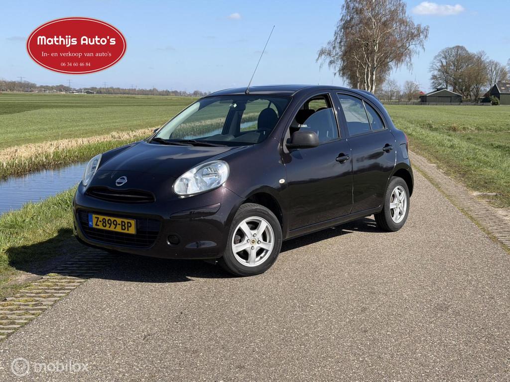 Nissan Micra 1.2 Connect Edition Airco 5 deurs! Nette staat!, Auto's, Euro 5, 31 €/maand, 1198 cc, Zwart