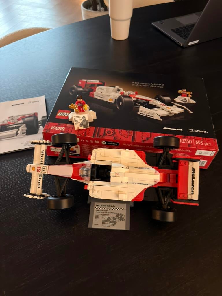 Lego Ayrton Senna mcLaren, Ophalen of Verzenden, Zo goed als nieuw, Overige merken