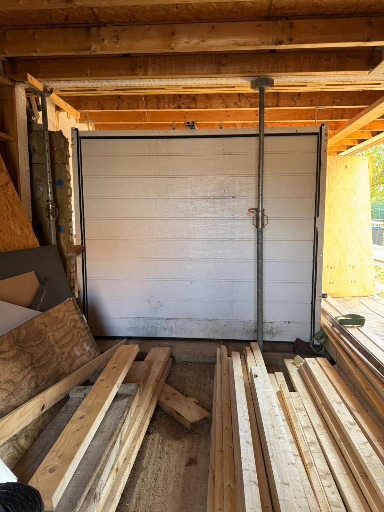 Elektrische sectionaal garagedeur – Trend-TN, Doe-het-zelf en Verbouw, Rolluiken, Ophalen, Gebruikt, 200 cm of meer, Wit