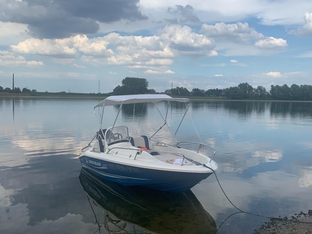 Quicksilver Commander 425 met 40 pk Mercury en trailer, Ophalen, Zo goed als nieuw, Minder dan 70 pk, 3 tot 6 meter