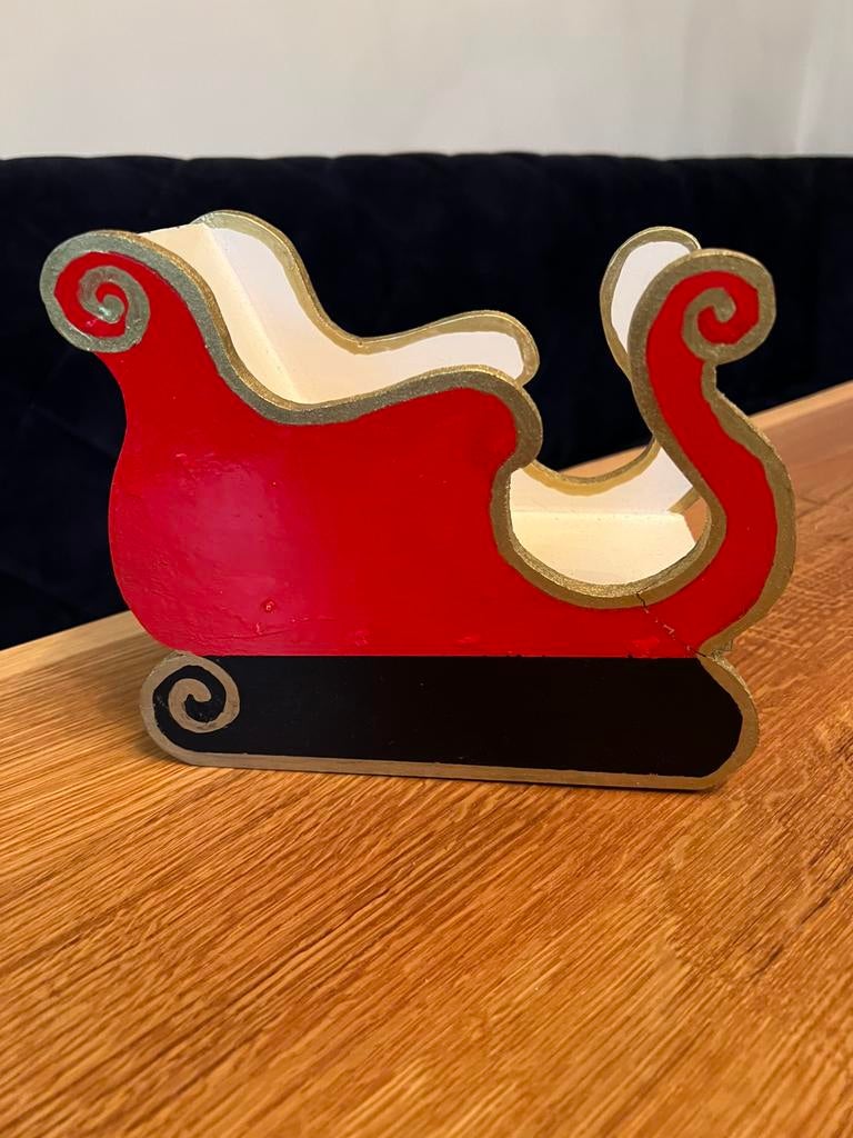 Handgemaakt sleetje / kerst decoratie, Ophalen of Verzenden, Gebruikt