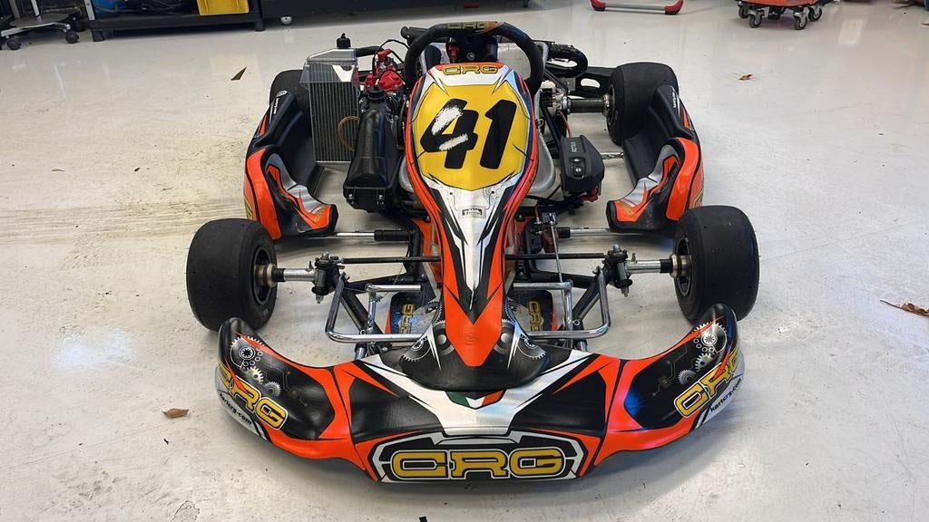 CRG Kart Senior met 125 cc  Rotax Max Evo motor !, Ophalen, Gebruikt, Kart