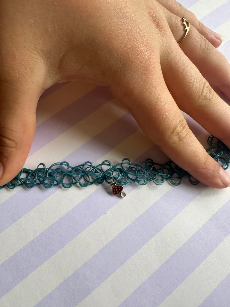 Leuke keting, Sieraden, Tassen en Uiterlijk, Kindersieraden, Ophalen of Verzenden, Nieuw, Blauw, Ketting