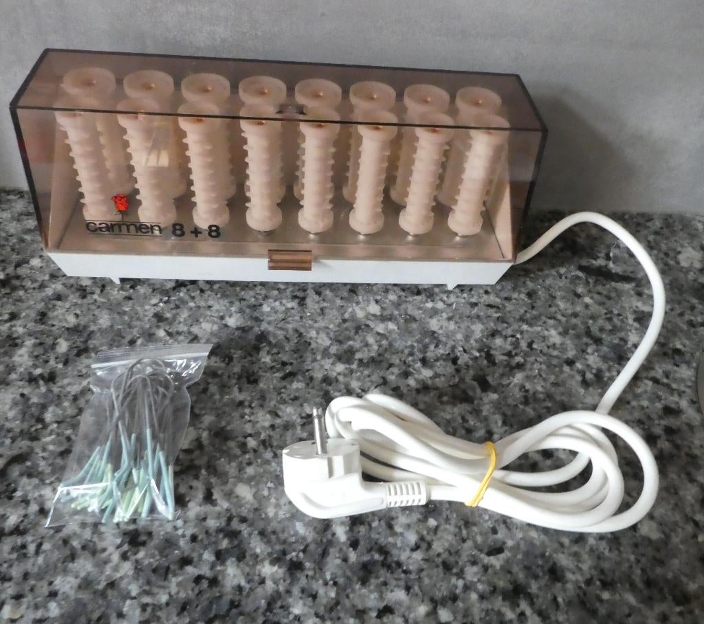 Krulset Carmen 16 8 + 8 stuks + spelden., Sieraden, Tassen en Uiterlijk, Uiterlijk | Haarverzorging, Ophalen of Verzenden, Zo goed als nieuw