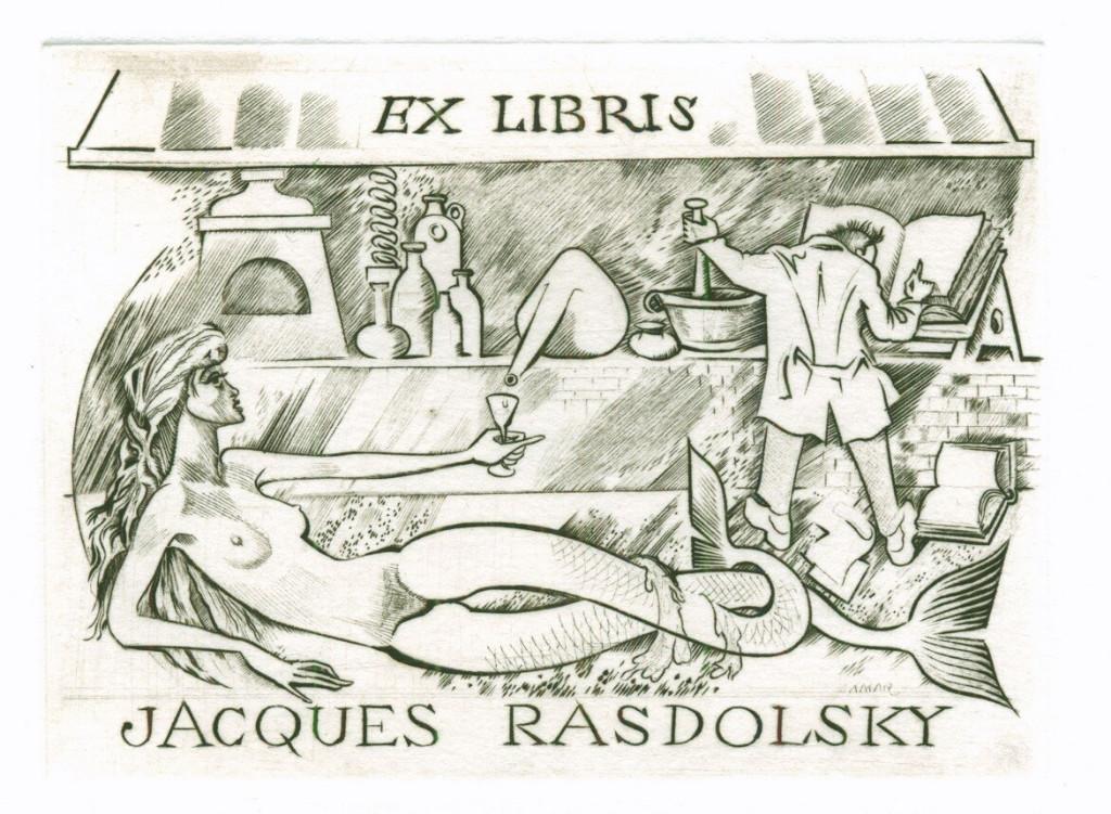 3256 Ex Libris Frankrijk : Michel Jamar, 1977, Verzenden