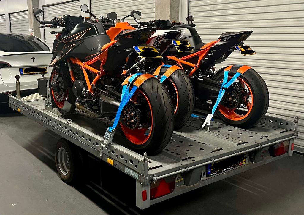 🏍️ Huren Motortrailer Motoraanhanger voor 3 Motoren TE HUUR, Ophalen, Gebruikt