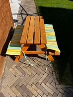 Kinder picknicktafel, Ophalen, Zo goed als nieuw, Rechthoekig, Hout