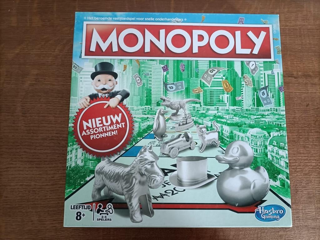 Monopoly bordspel - Nieuw assortiment pionnen!, Hobby en Vrije tijd, Vijf spelers of meer, Ophalen, Zo goed als nieuw, Hasbro Gaming