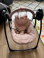 Roze elektrische schommelstoel, Ophalen, Zo goed als nieuw