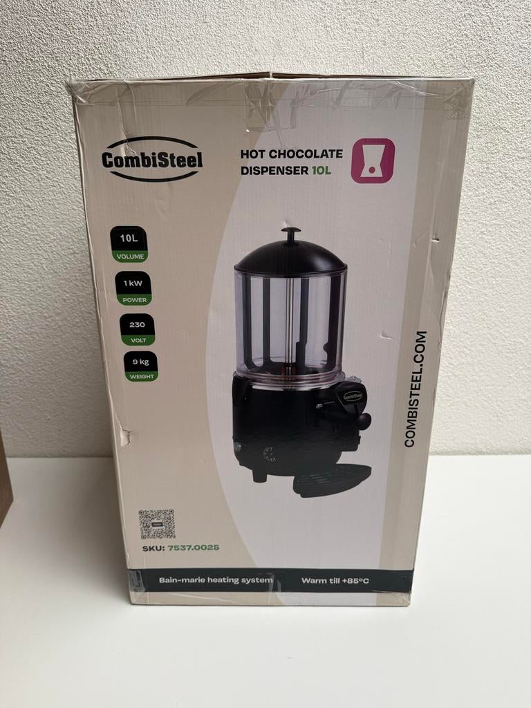 CombiSteel Hot chocolade dispenser 10L nieuw in doos, Overige modellen, Overige typen, 10 kopjes of meer, Nieuw