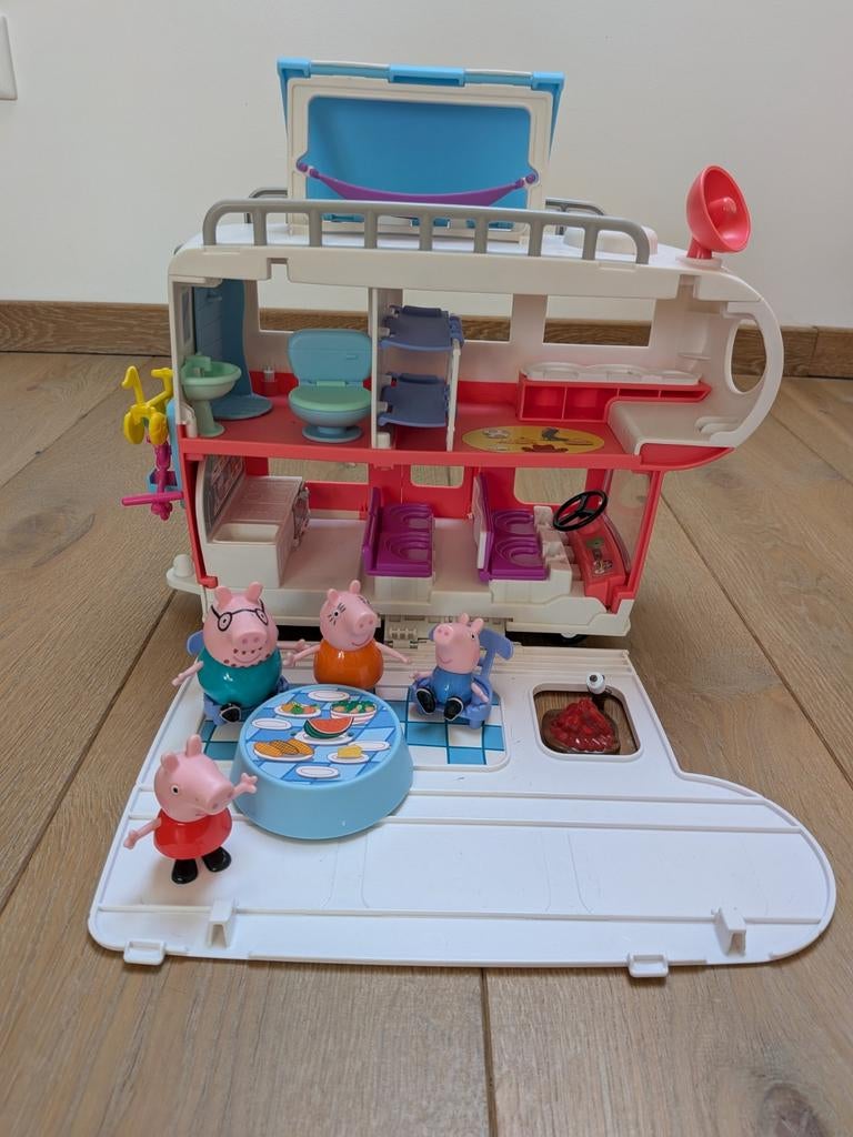Peppa Pig camper met figuren, Ophalen, Zo goed als nieuw, Jongen of Meisje