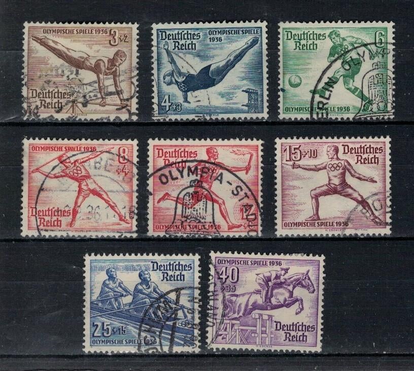 W477 Deutsches Reich 509/16 gestempeld Sport, Postzegels en Munten, Verzenden, Duitse Keizerrijk, Gestempeld
