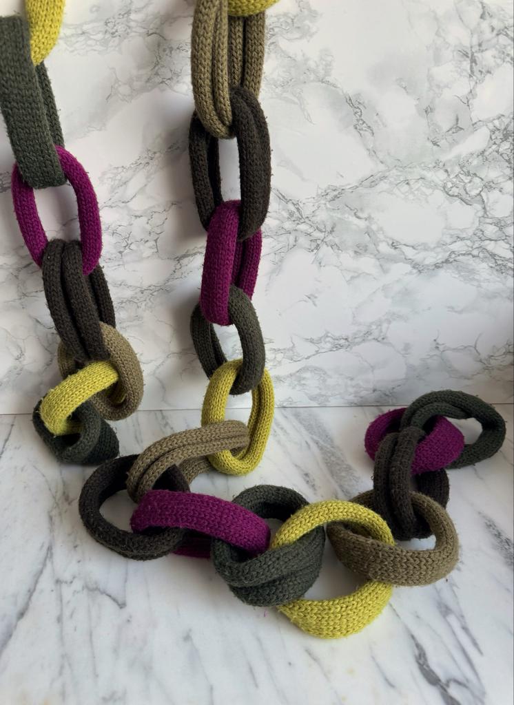 Gebreide sjaal van merk Skunkfunk, Ophalen of Verzenden, Zo goed als nieuw, Maat 46/48 (XL) of groter, Sjaal