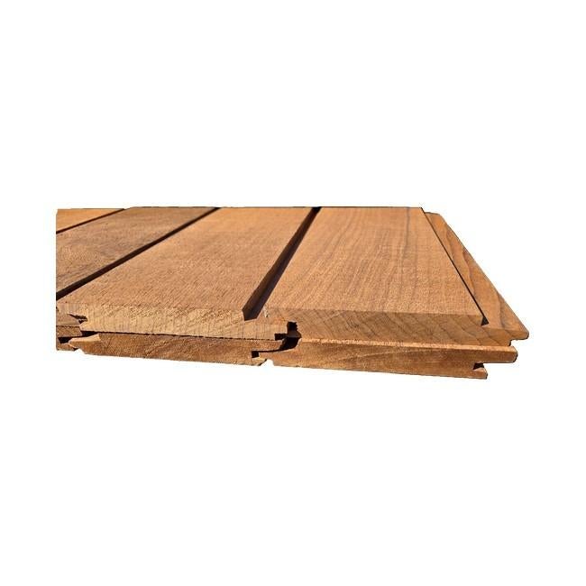 5.5 m2 Hardhout Rabat  - Fijnbezaagd - nr: HP31