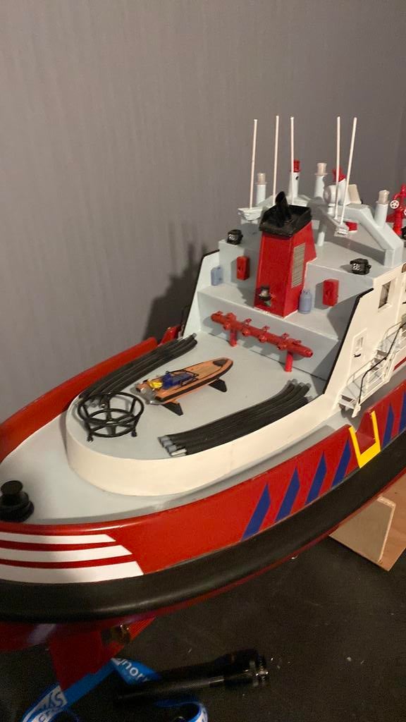 Rc brandweer boot, Hobby en Vrije tijd, Ophalen of Verzenden, Zo goed als nieuw