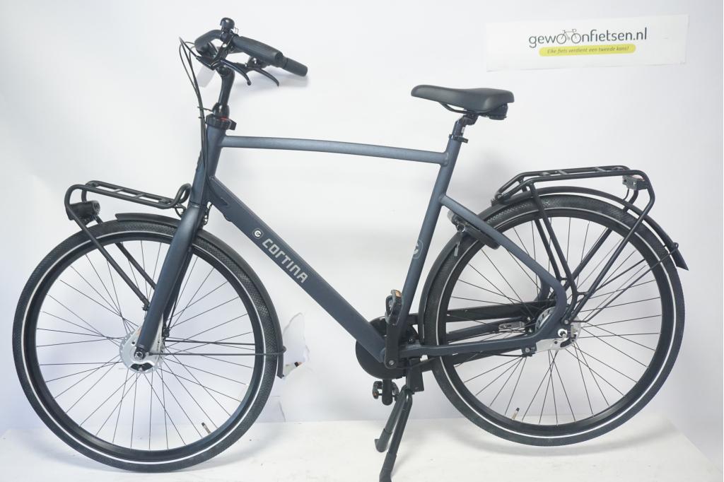 Refurbished Cortina Common Black Blue 56cm - Herenfiets DEMO, Fietsen en Brommers, Fietsen | Heren | Herenfietsen, Versnellingen