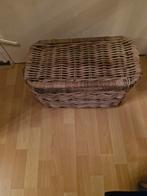 Grote rieten mand met deksel - Opbergmand, Ophalen, Overige materialen, Gebruikt, 50 tot 100 cm