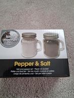 Nieuwe Peper- en Zoutstel in Mason Jar Stijl, Ophalen of Verzenden, Nieuw