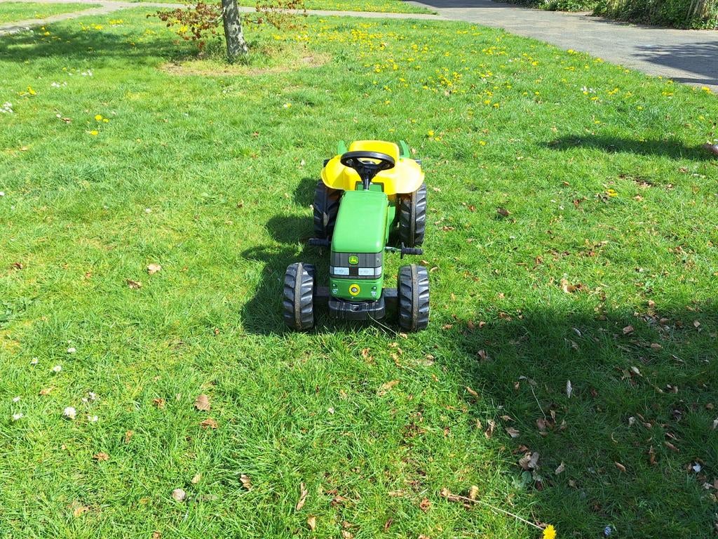 Trap tractor met aanhanger  john deere, Ophalen, Gebruikt, Overige merken, Met kar of aanhanger