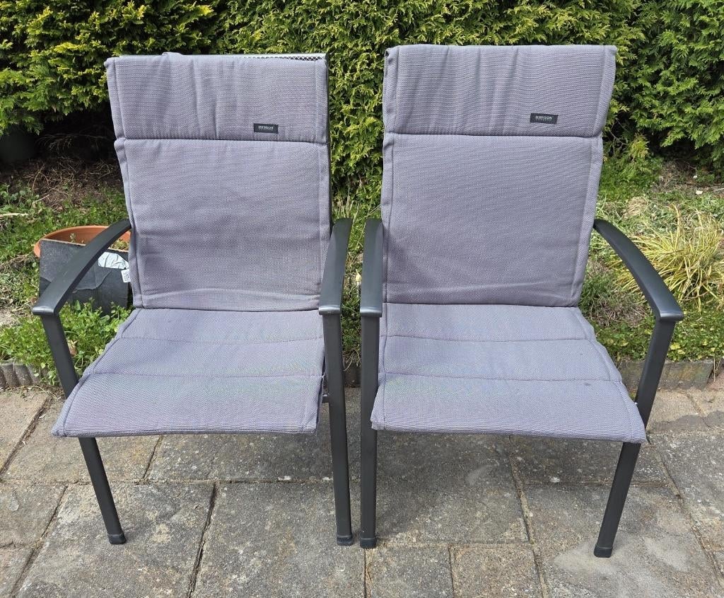 2x tuinstoel kussens Madison, Ophalen of Verzenden, Zo goed als nieuw