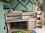 Bed met bereau, Ophalen of Verzenden, Gebruikt, Hoogslaper