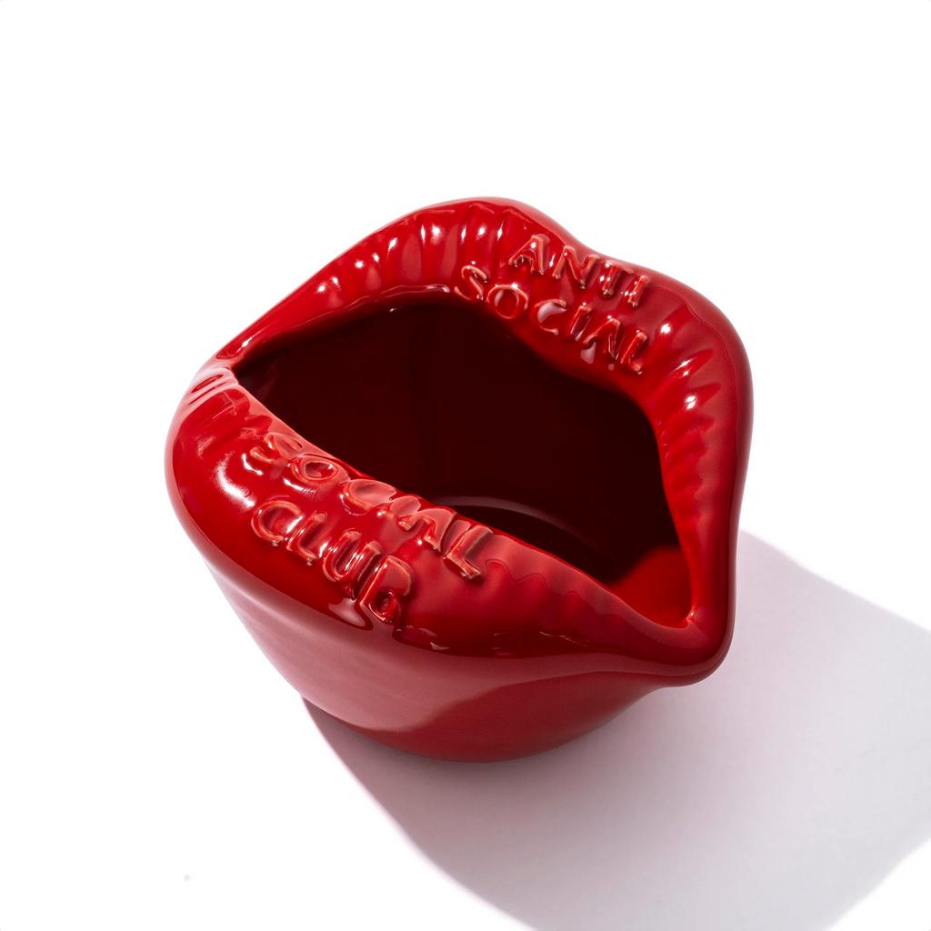 DS Anti Social Social Club Muse Ashtray Red, Nieuw, Ophalen of Verzenden, Modern, Glas