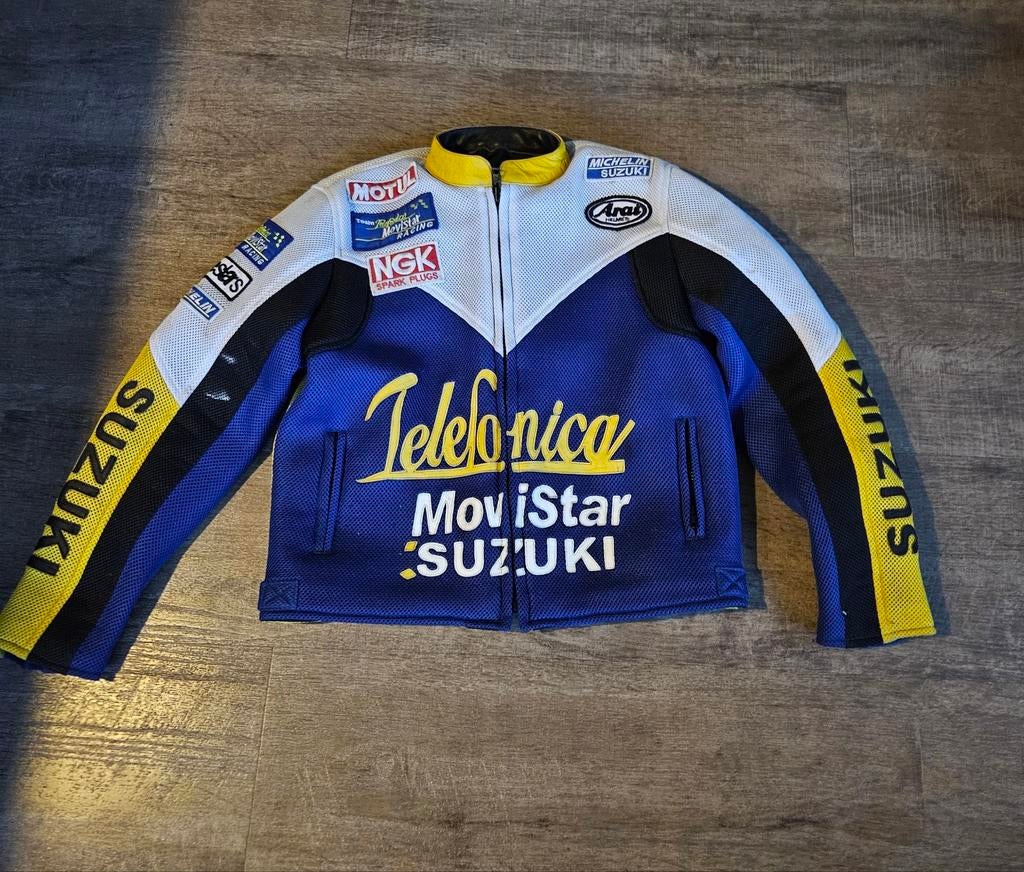 Suzuki Movistar motorjas kinderen, Ophalen of Verzenden, Tweedehands, Jas | textiel