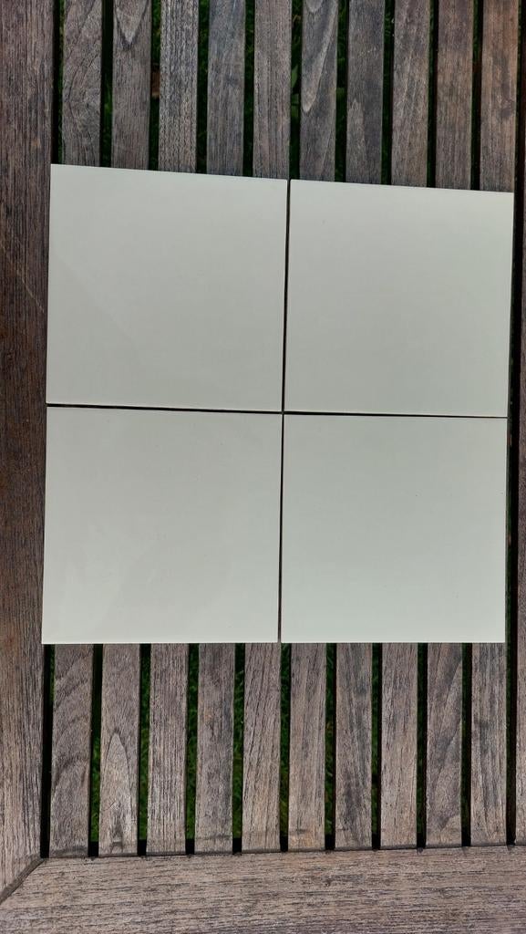 Mosa tegels crème wit, Doe-het-zelf en Verbouw, Tegels, Ophalen, Minder dan 20 cm, Minder dan 20 cm, Minder dan 5 m²