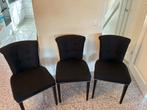 Eetkamer stoelen, Ophalen, Zo goed als nieuw, Zwart, Drie