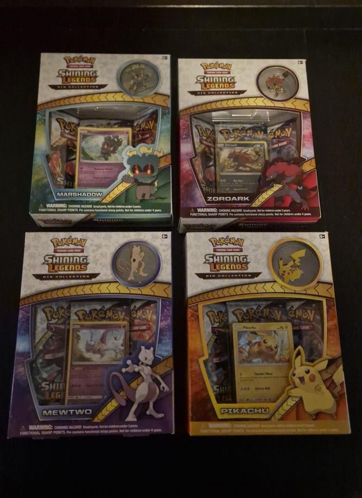 Shining Legends Pokémon sealed. Pin Collection Mewtwo Pika, Ophalen of Verzenden, Nieuw, Boosterbox, Foil