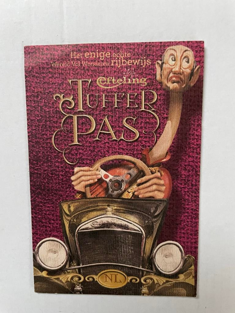 Efteling Tuffer Pas - Het enige echte Wereld Vol Wonderen ri, Verzamelen, Efteling, Zo goed als nieuw, Overige typen, Ophalen of Verzenden