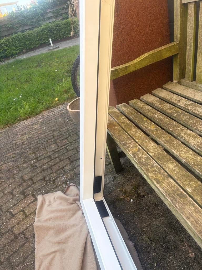 Wit kunststof kozijn Aluplast Ideal 7000 NL Blockprofiel, Ophalen, Gevelraam of Ruit, 80 tot 120 cm, 120 tot 160 cm