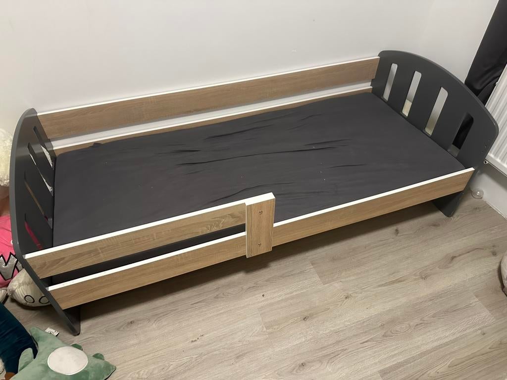 Kinderbed met lade, Kinderen en Baby's, Kinderkamer | Bedden, Ophalen, Zo goed als nieuw, 180 cm of meer, 85 tot 100 cm