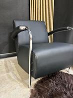 Leolux Scylla fauteuil -Nieuw Zwart Toledo Leer -, Ophalen, Leolux, ., Leer