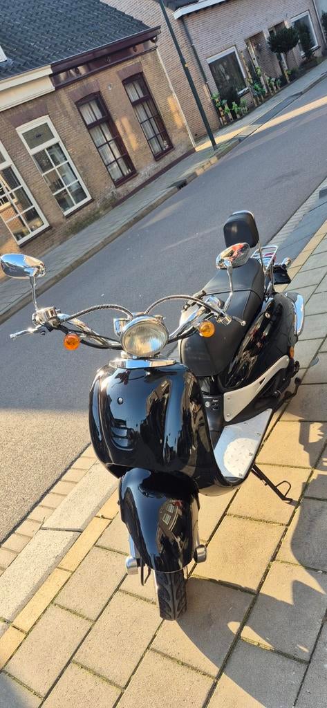 Scooter zeer zuinig Fosti retro snorscooter 25 km, Ophalen of Verzenden, Gebruikt, Benzine, Overige merken