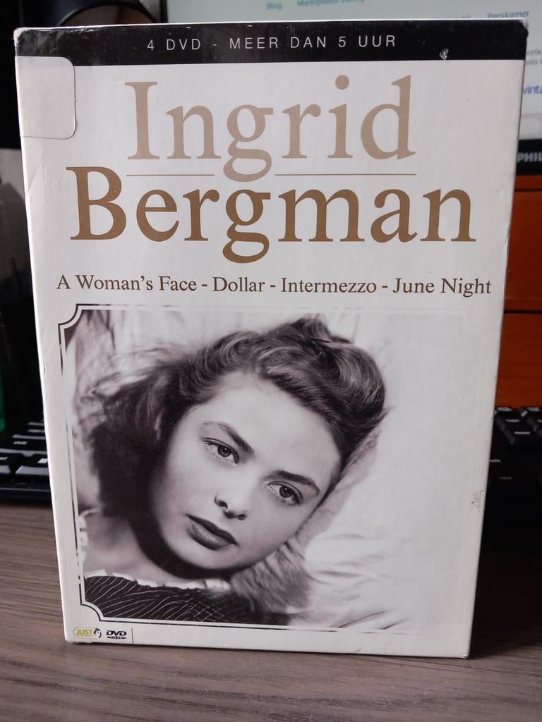 Ingrid Bergman Boxset - 4 DVD's - Meer dan 5 uur kijkplezier, Gebruikt, Alle leeftijden, Boxset, Drama