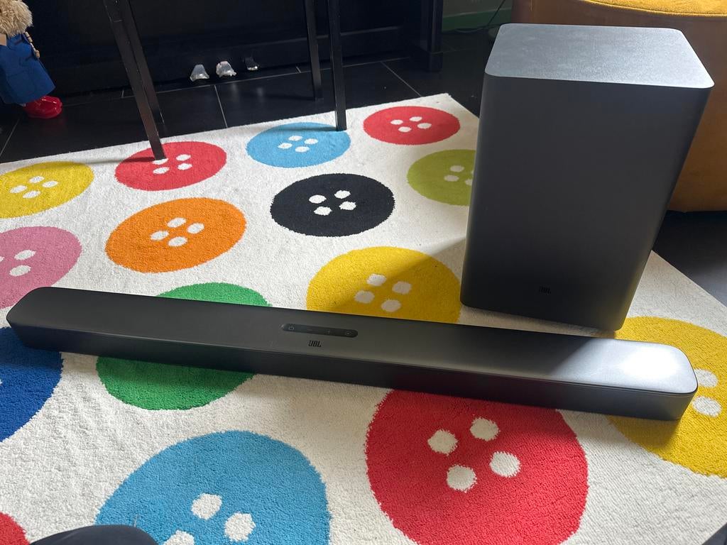JBL soundbar 2.1 met subwoofer, Ophalen of Verzenden, Met externe subwoofer, Gebruikt