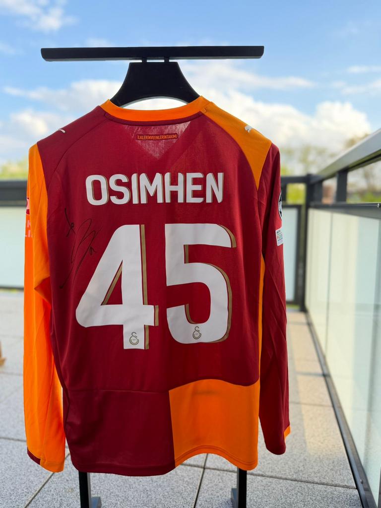 Gesigneerd Galatasaray voetbalshirt - Osimhen & Torreira, Ophalen of Verzenden, Zo goed als nieuw, Buitenlandse clubs, Shirt