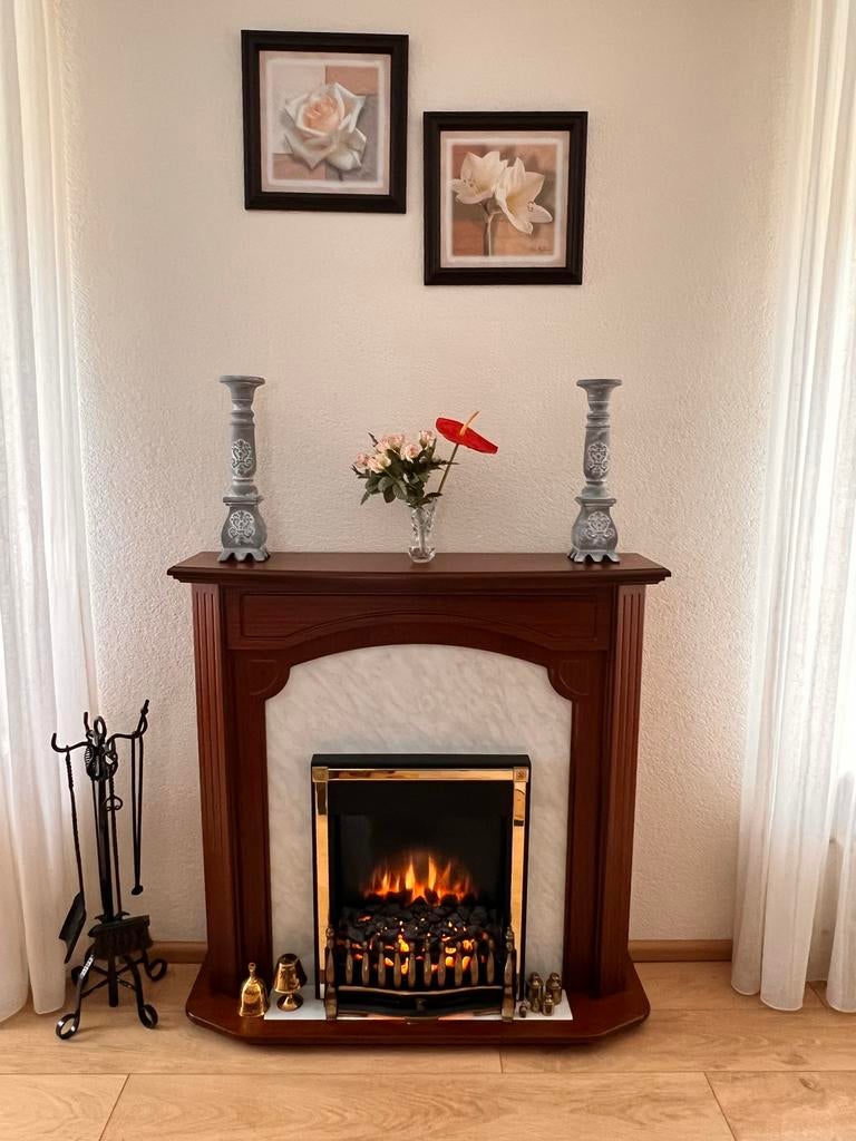 Elektrische sierkachel, Ophalen, Zo goed als nieuw, Vrijstaande haard, Elektrische haard