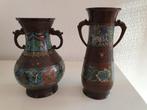 2 Chinese Cloisonné vazen 19e eeuw, Antiek en Kunst, Antiek | Vazen, Ophalen of Verzenden