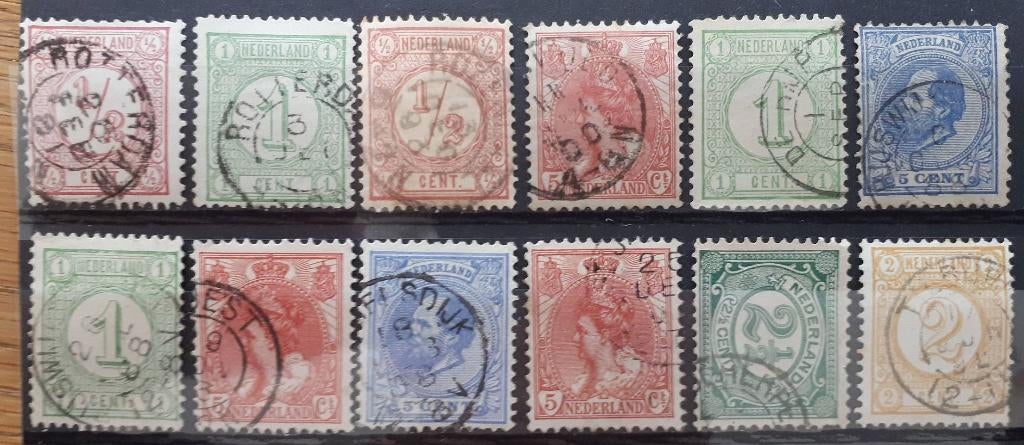Kleinrond stempels Hoge stempel waarde ! (557), Verzenden, T/m 1940, Gestempeld
