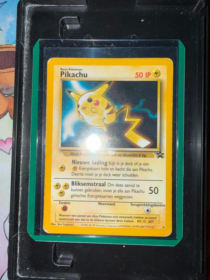 Pikachu kaart PROMO 4 04/53  - Zeldzaam! DUTCH NL NEDERLANDS, Hobby en Vrije tijd, Verzamelkaartspellen | Pokémon, Gebruikt, Losse kaart