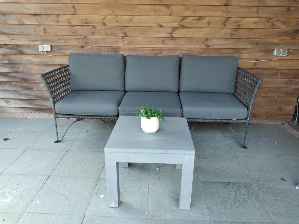 Modulaire tuinbank 3x Jutholmen Ikea, Tuin en Terras, Tuinsets en Loungesets, Ophalen, Kunststof, 3 zitplaatsen, Zo goed als nieuw