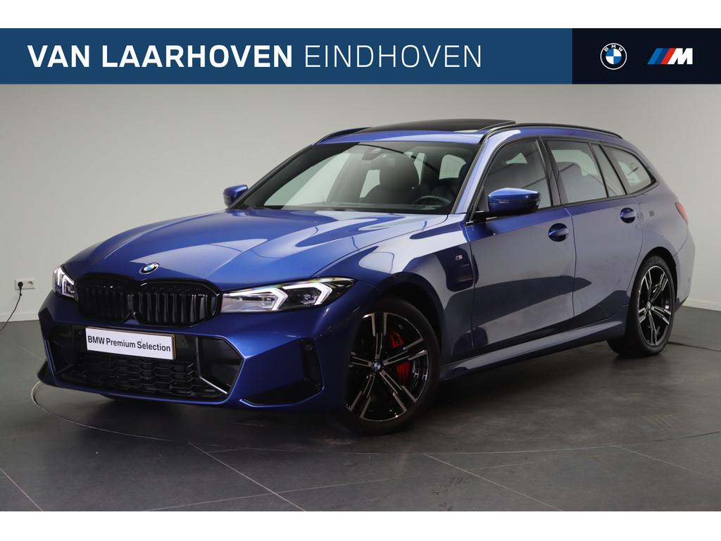 BMW 3 Serie Touring 330i xDrive High Executive M Sport Autom, Auto's, 1998 cc, 4 cilinders, Met garantie (alle), Blauw