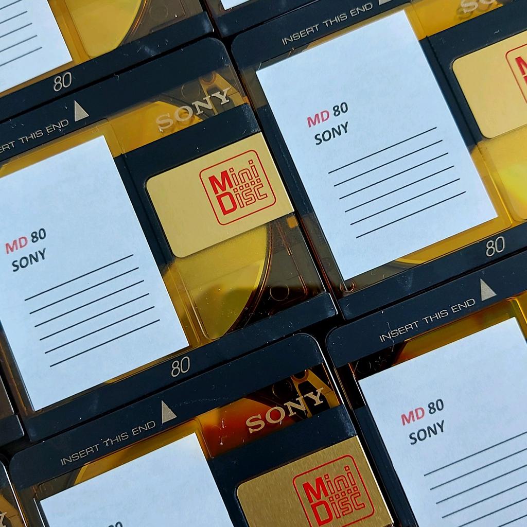 10 Stuks Minidisc Sony 80 gold met hoesjes, Ophalen of Verzenden