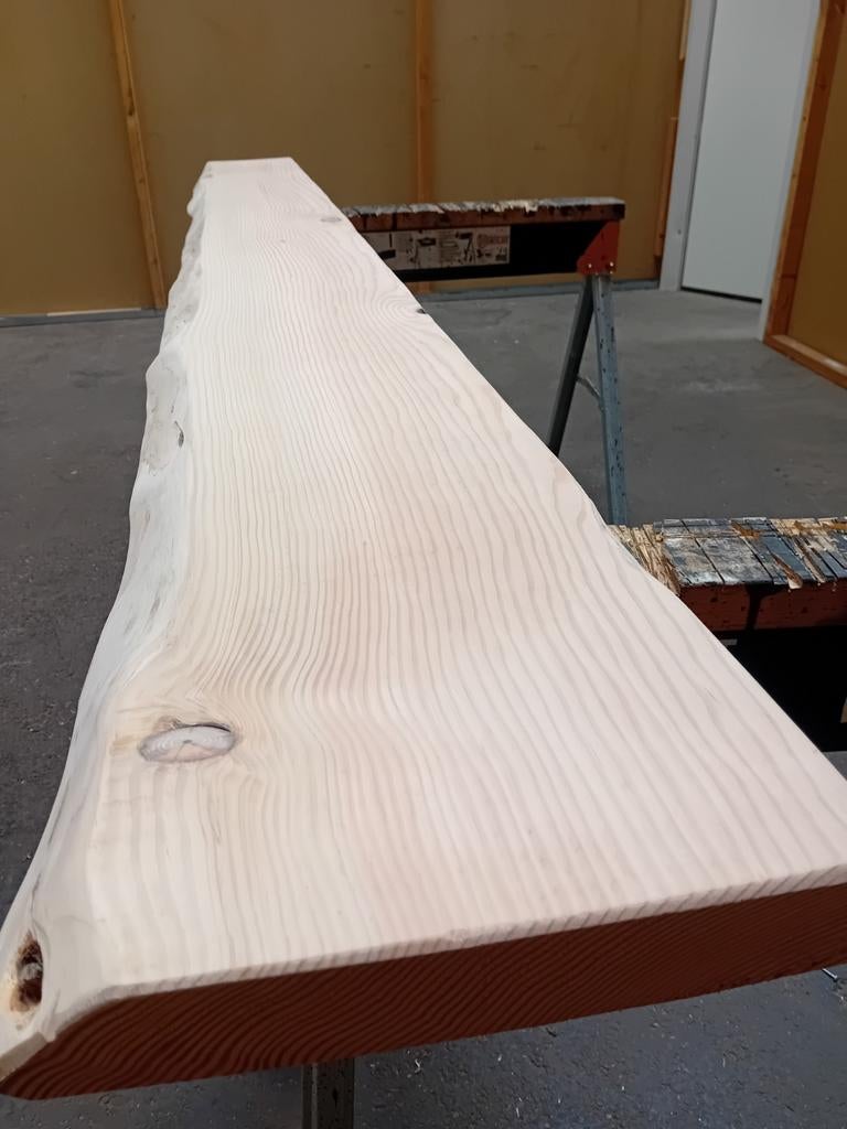 Douglas Boomstamplank, voor vensterbank, meubel of bankje, Ophalen of Verzenden, Nieuw, Veranda
