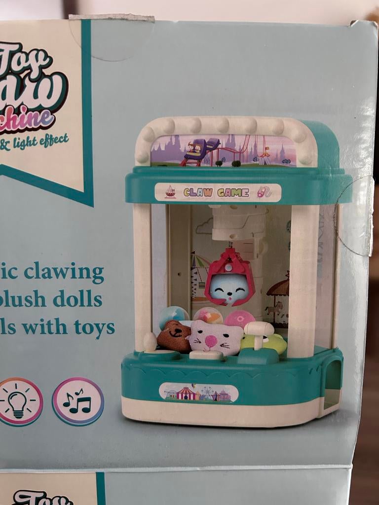 Toy Claw Machine met geluid en lichteffect, Kinderen en Baby's, Speelgoed | Overig, Ophalen of Verzenden, Zo goed als nieuw, Jongen of Meisje